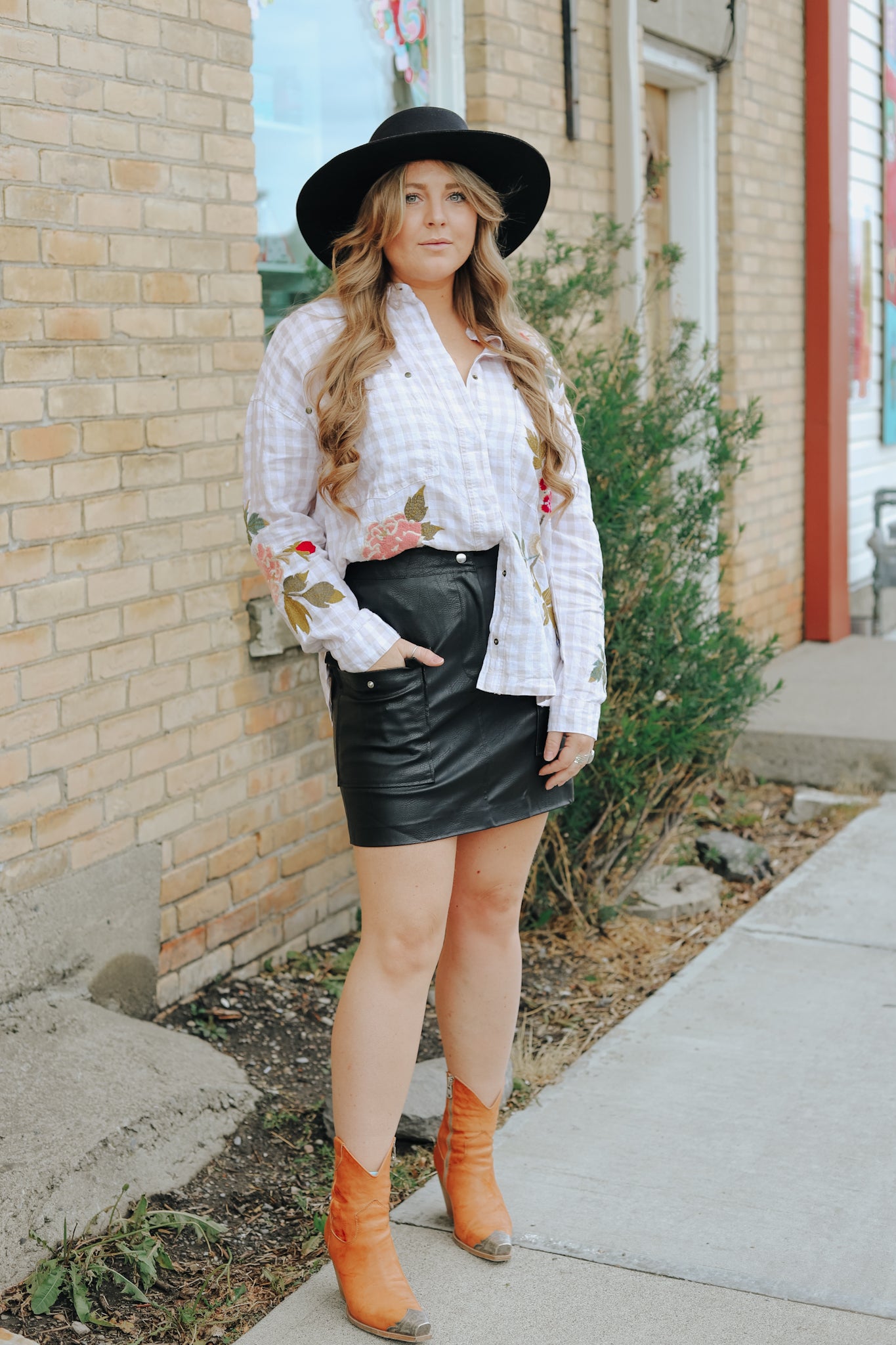 Adele Gingham Pocket Overshirt