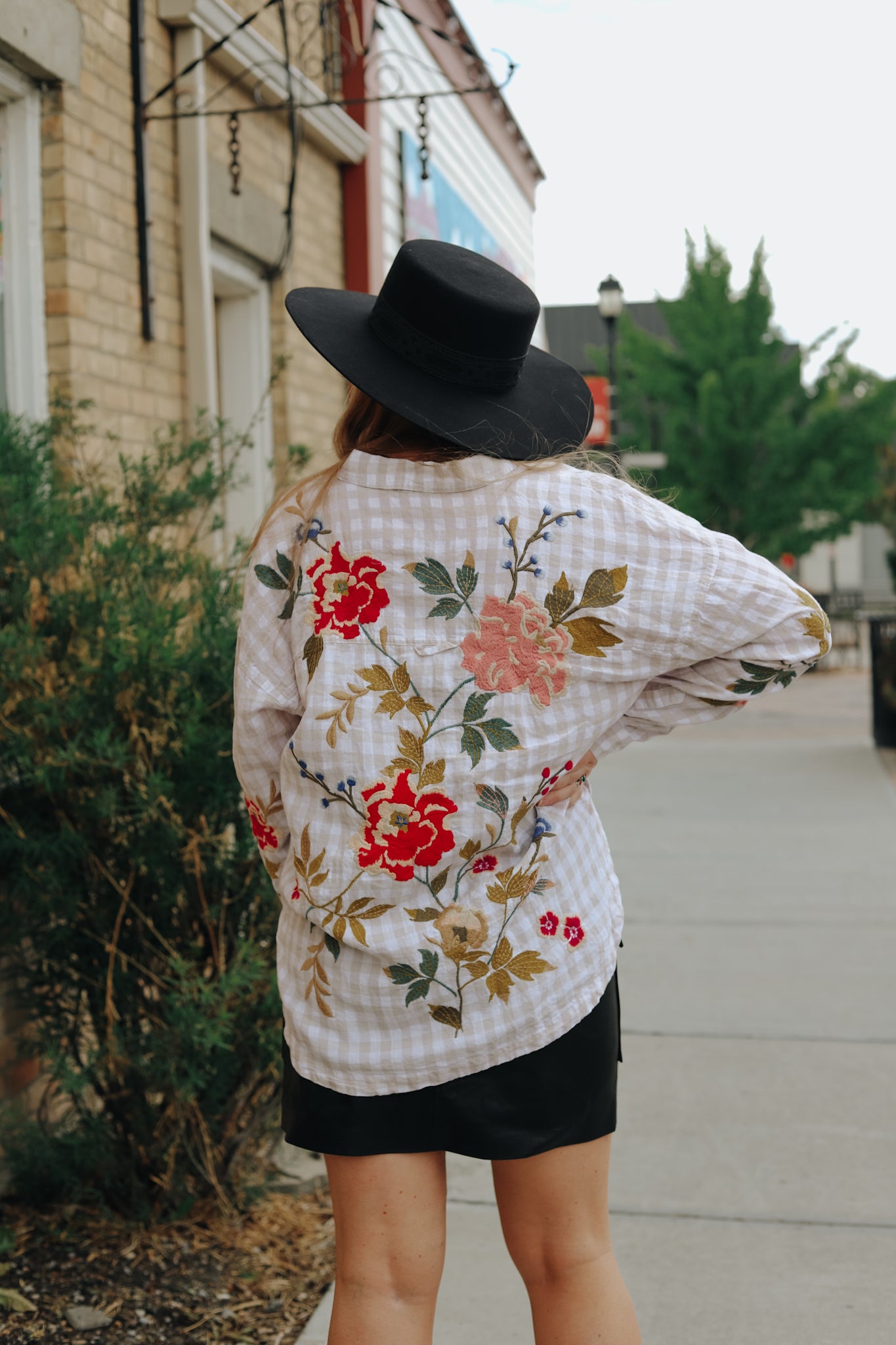 Adele Gingham Pocket Overshirt
