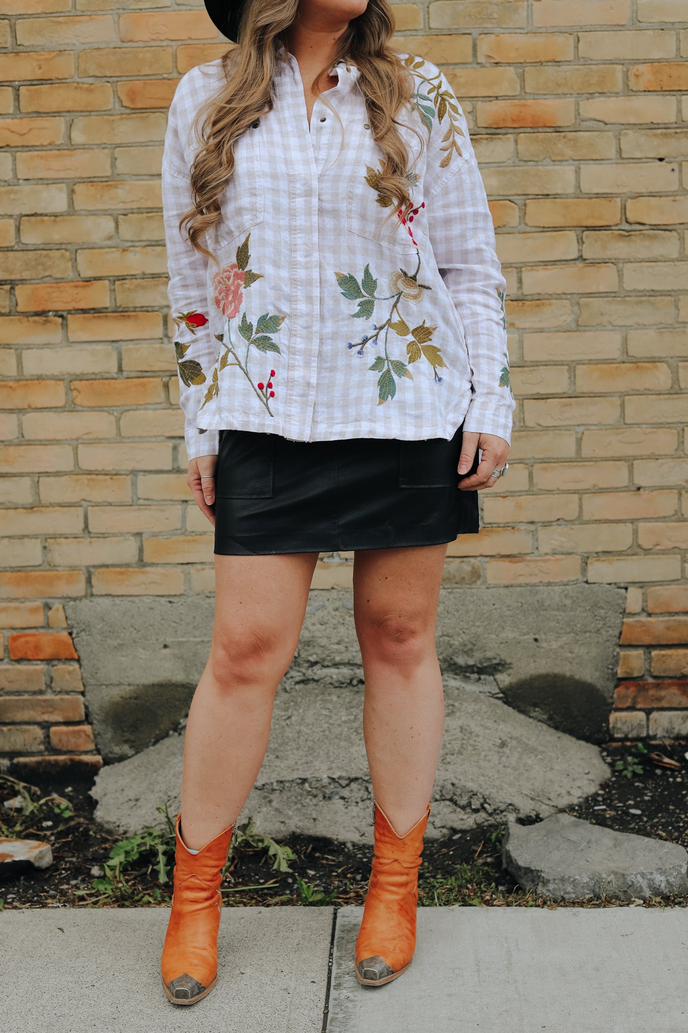 Adele Gingham Pocket Overshirt