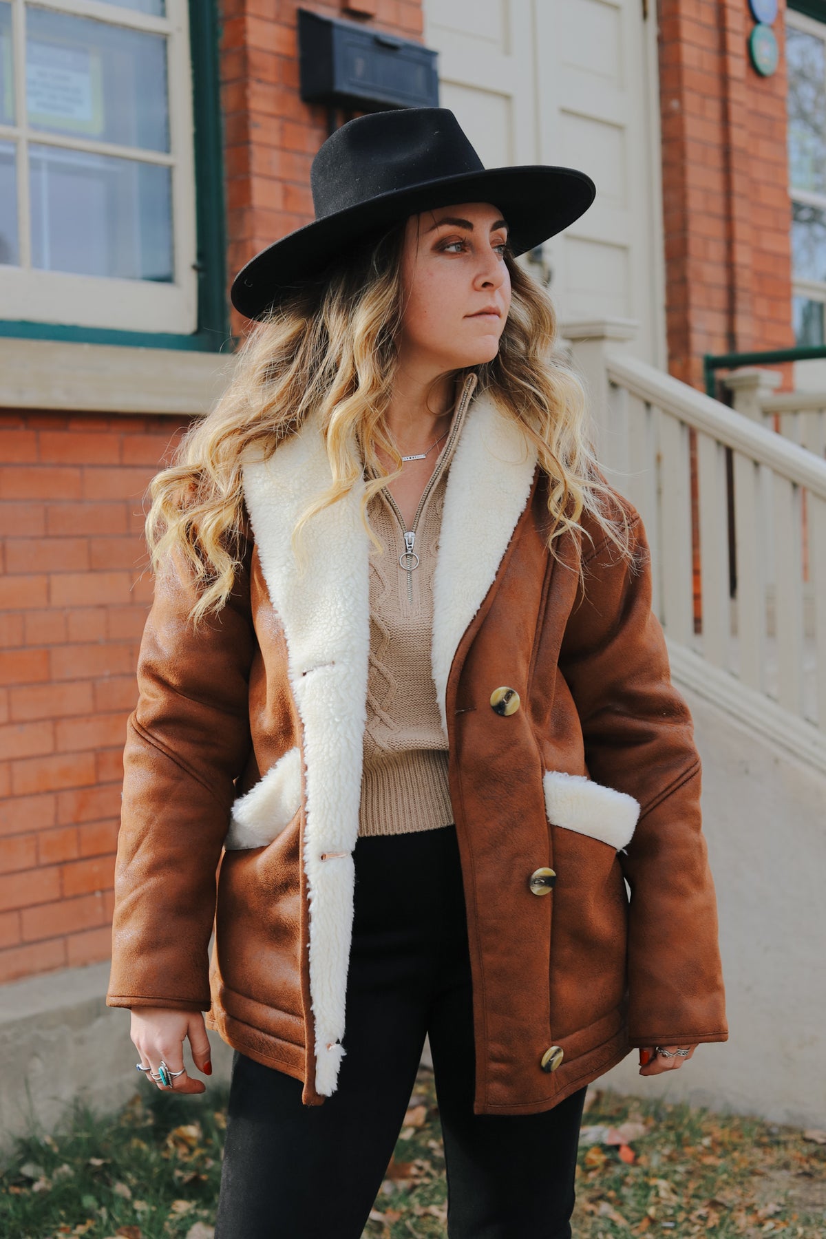 Ava Faux Leather Bonded Jacket