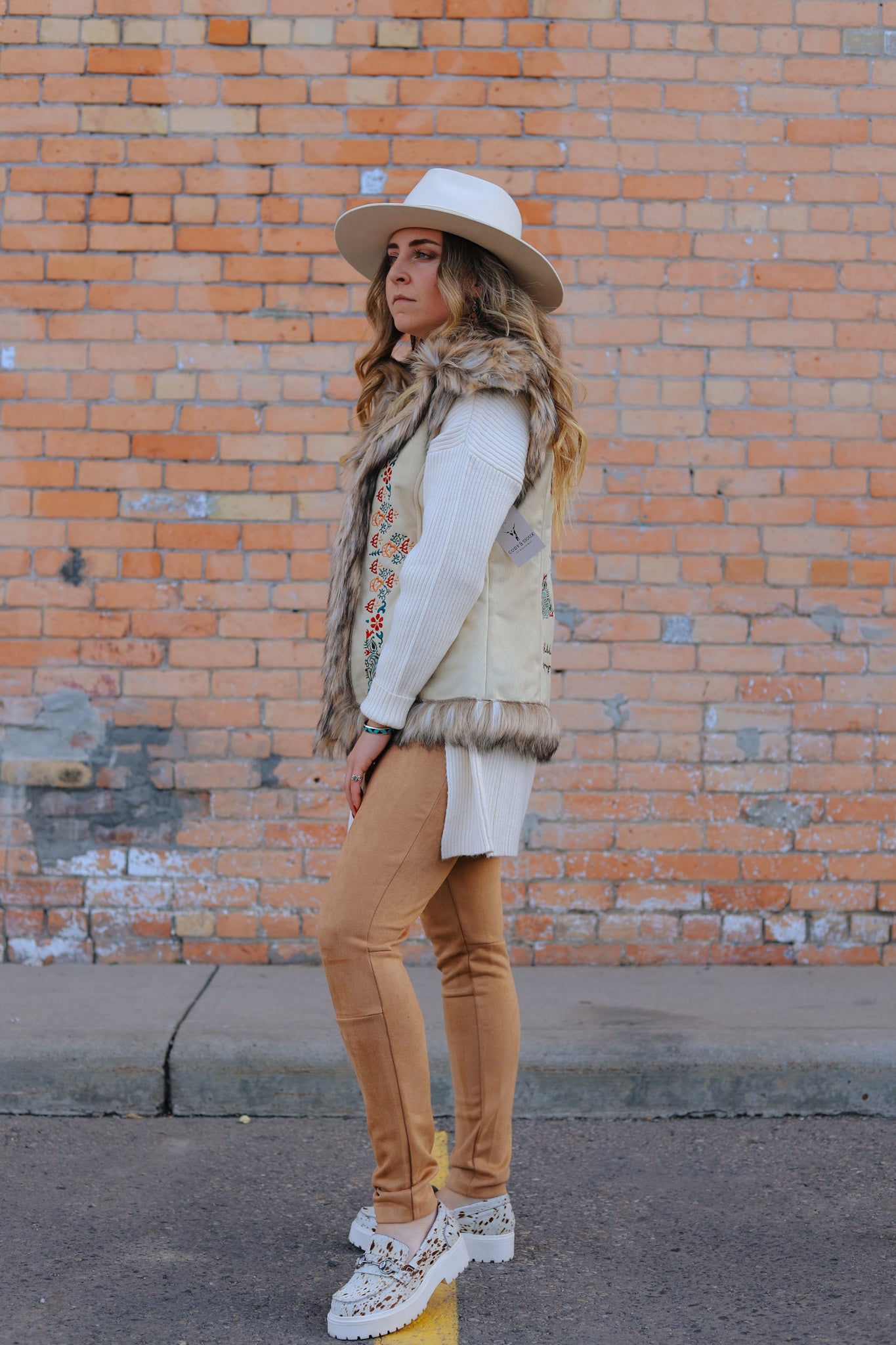 Jo Faux Suede Leggings