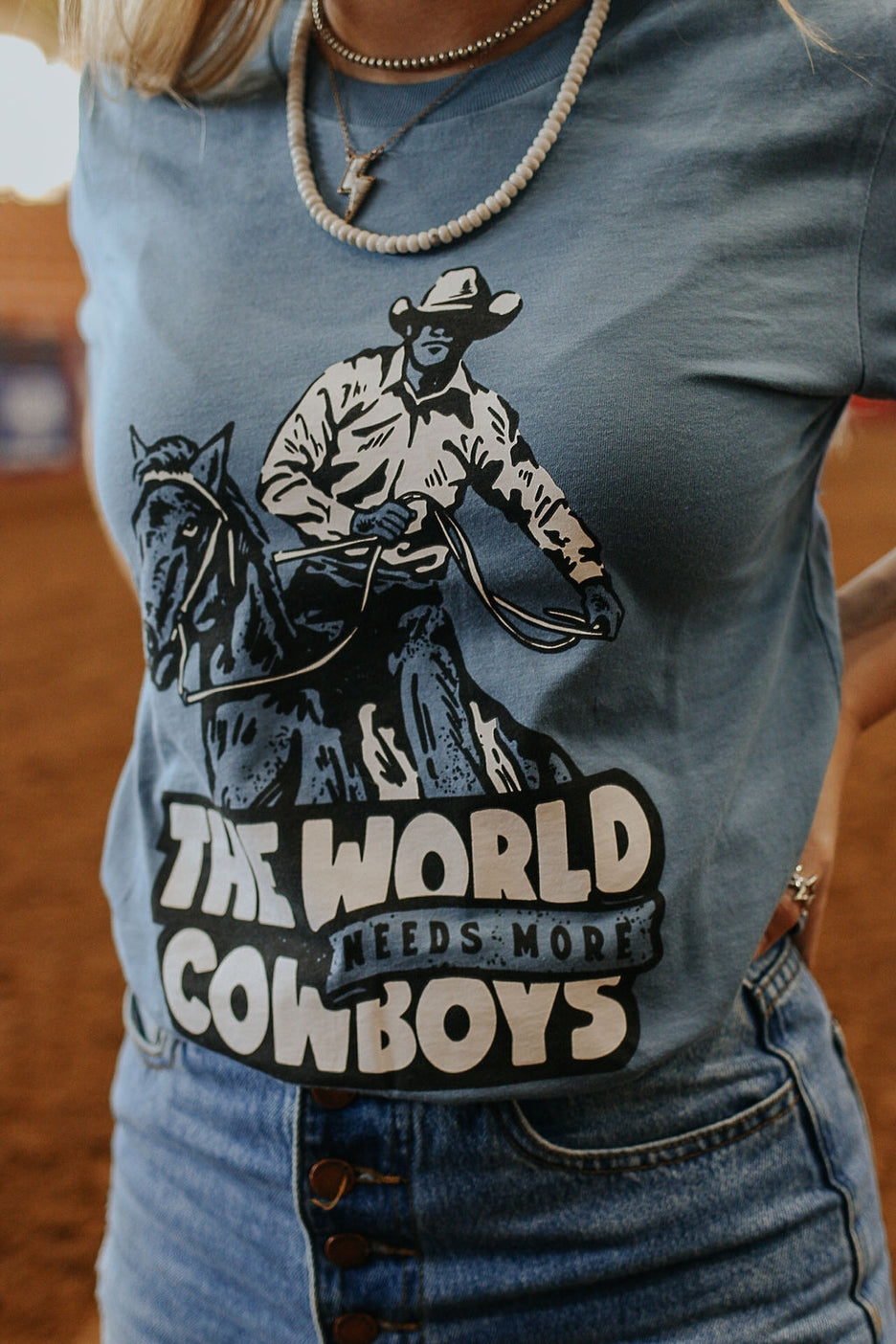 World Needs More Cowboys Tee