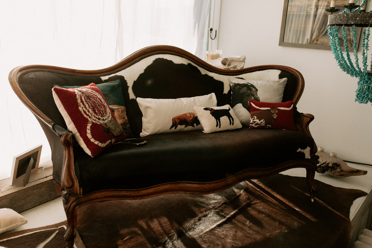 Vintage Cowhide Sofa