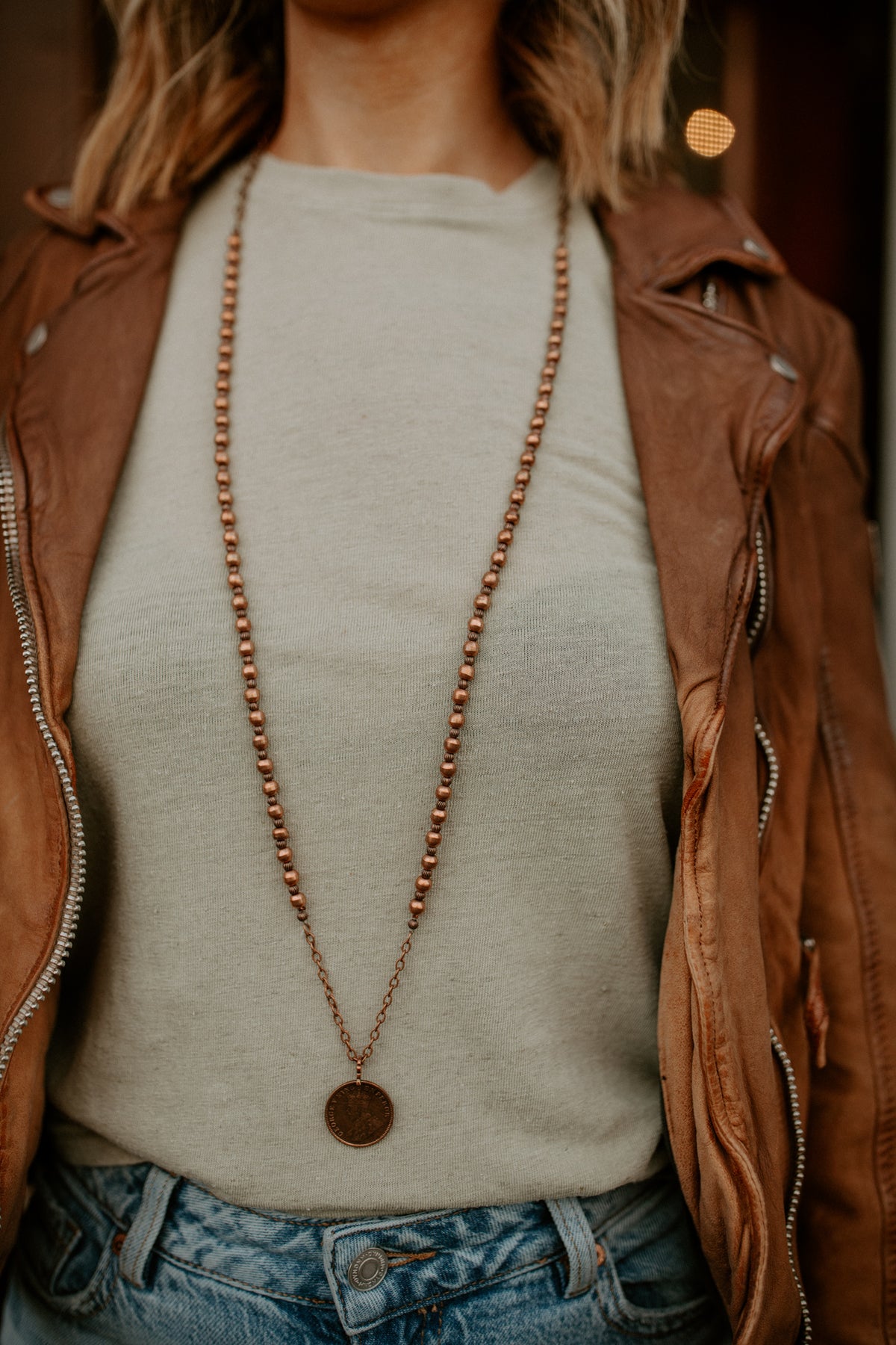 Copper Coin Necklace