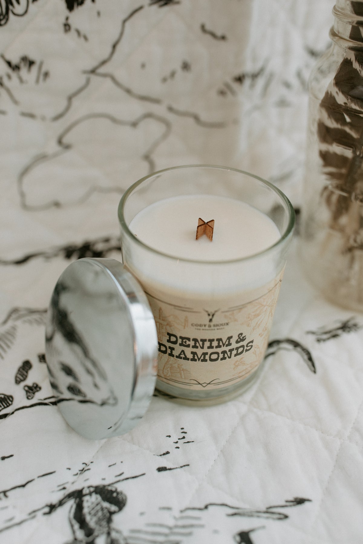 Way Out West Candle - Denim &amp; Diamonds
