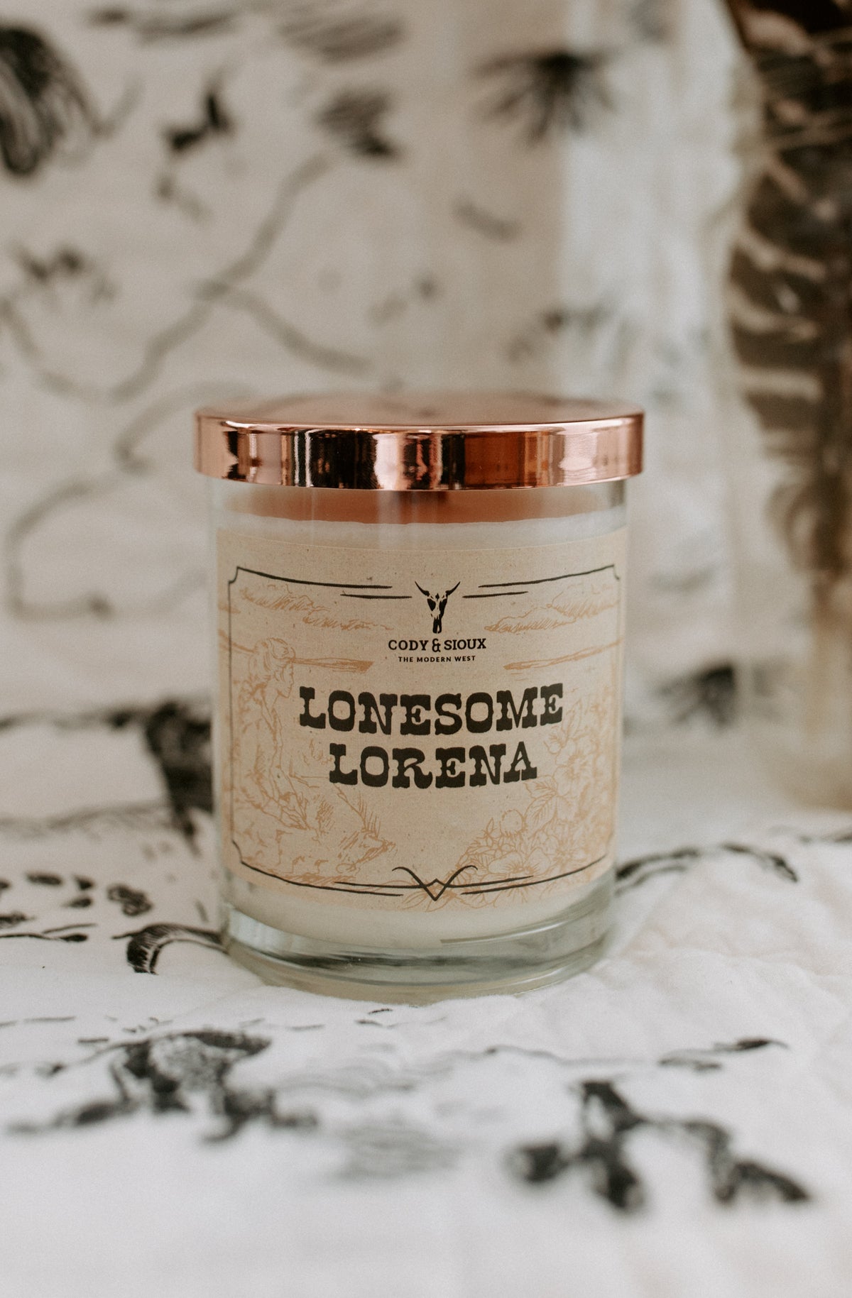 Way Out West Candle - Lonesome Lorena
