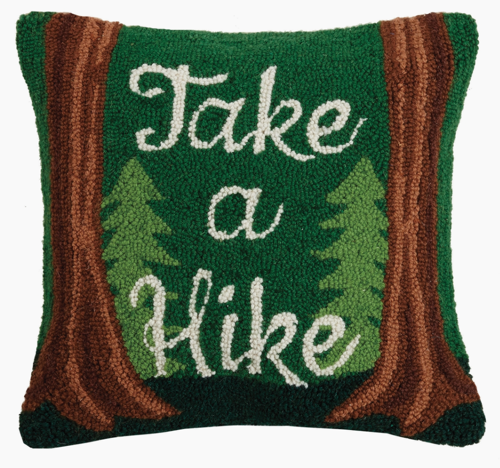 Take A Hike Wool Hook Pillow