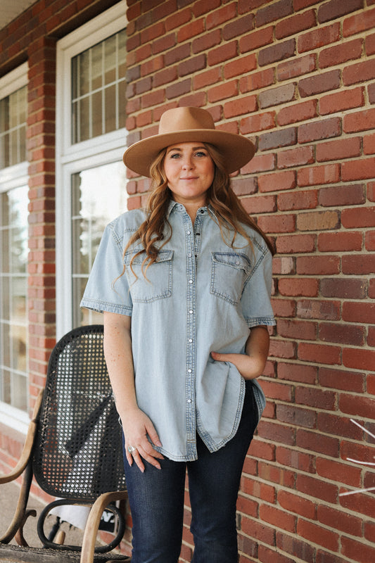 The Short of it Denim Top