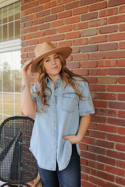 The Short of it Denim Top