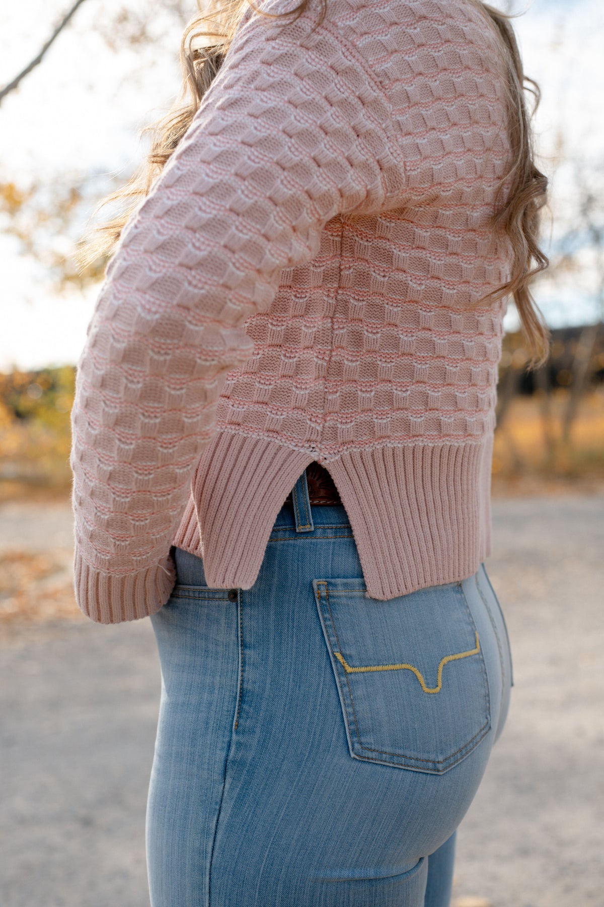 Taylor Striped Cable Knit Sweater