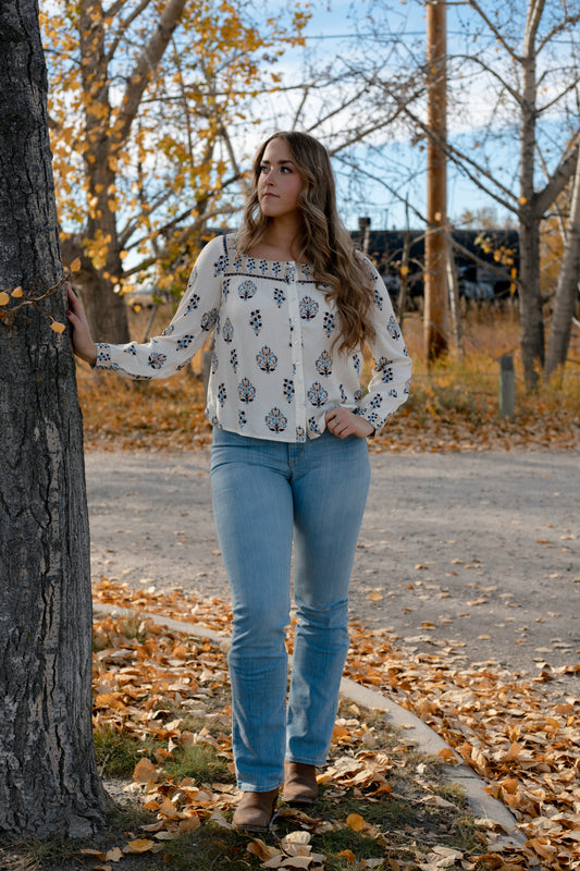 Sumner Square Yoke Blouse