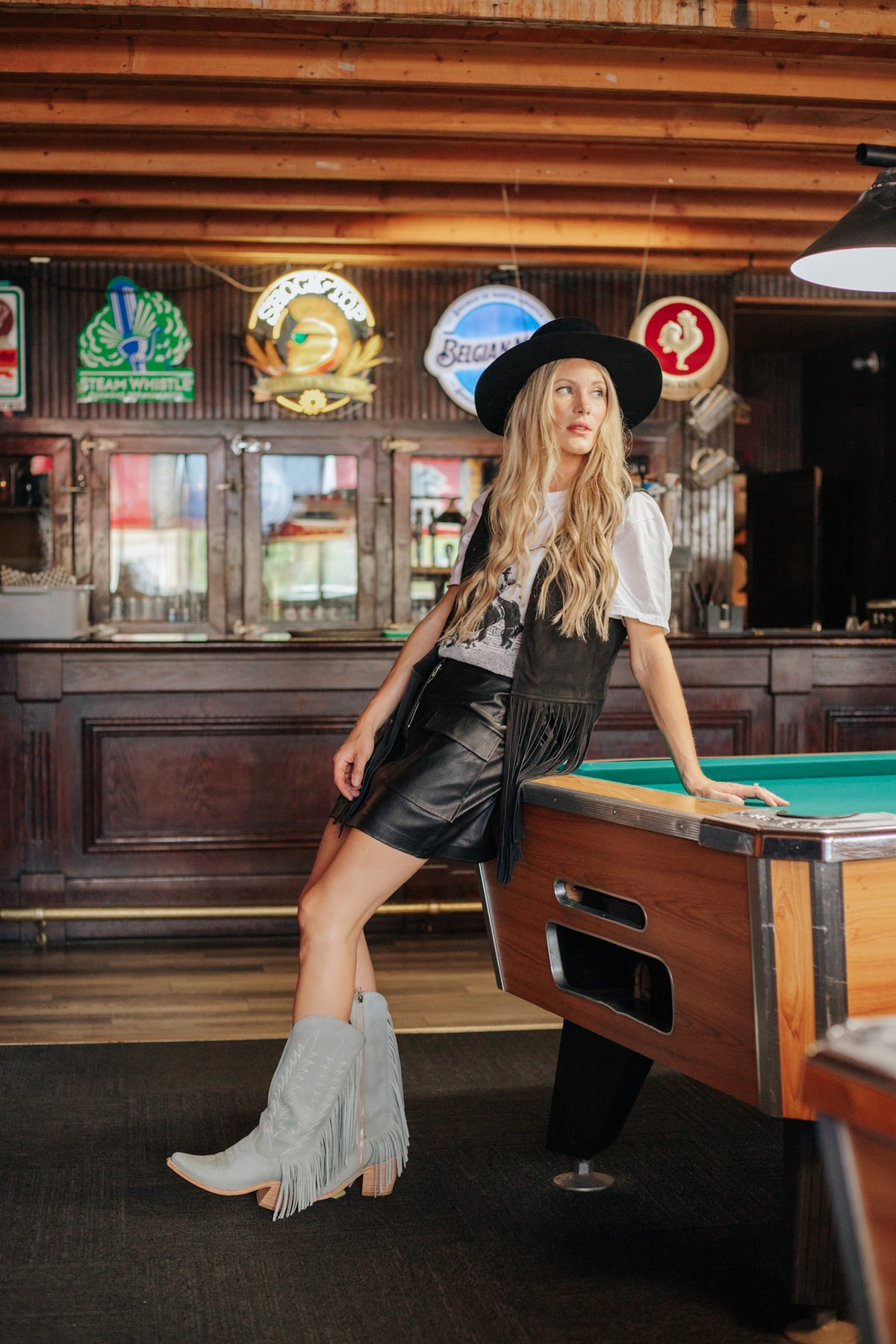 Katy Fringe Leather Vest