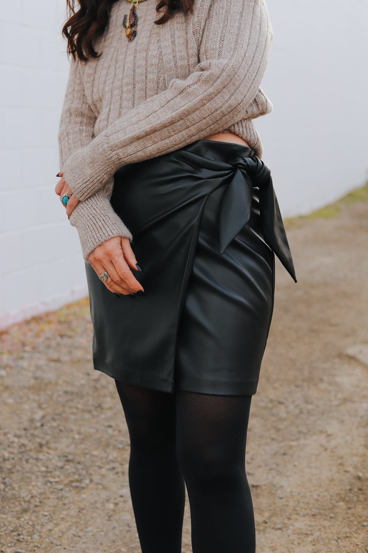 Mia Faux Leather Skirt
