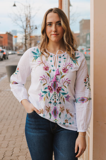 Gabrielle Pintuck Blouse