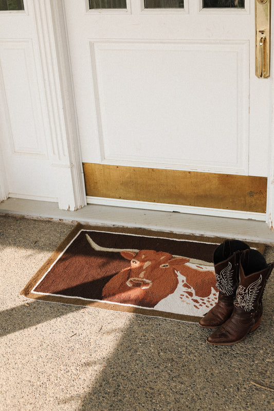 Longhorn Hook Rug