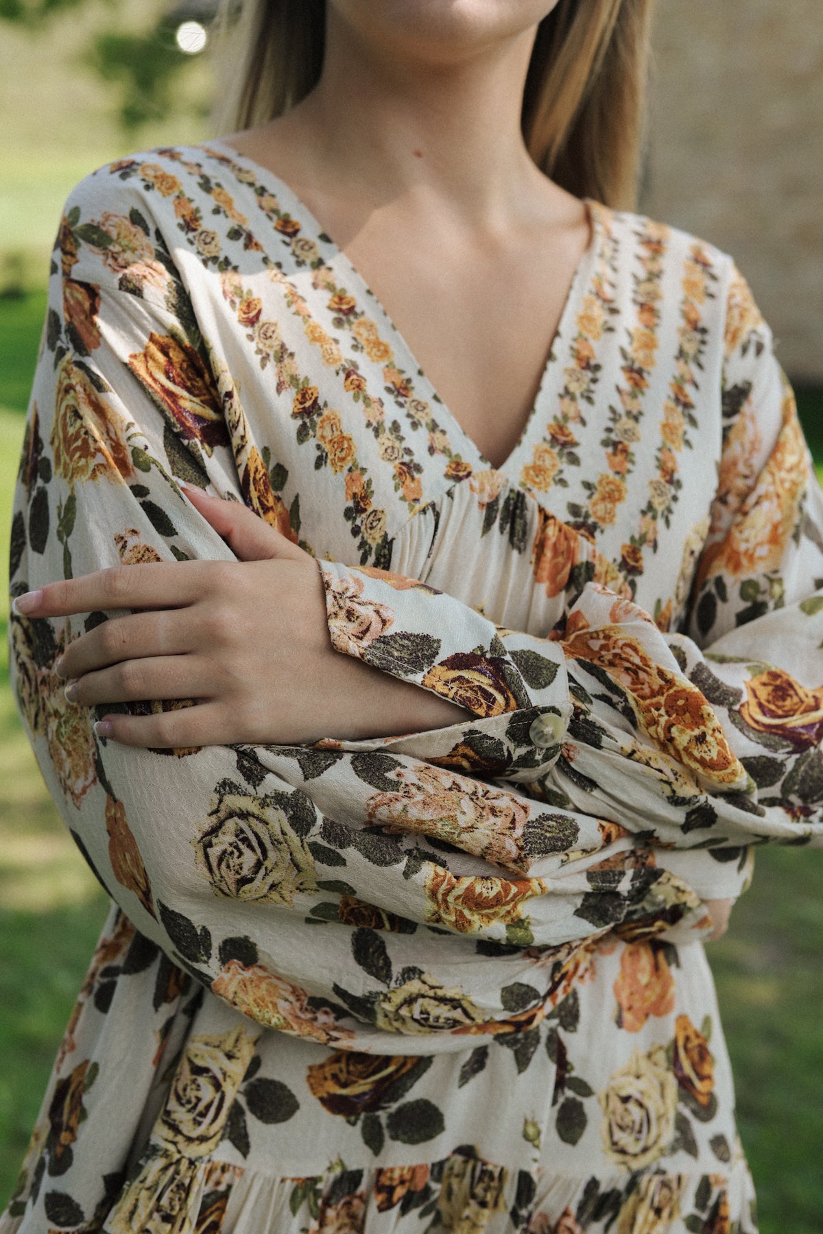 Rows of Roses Maxi Dress