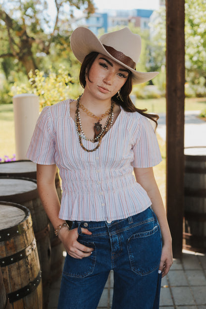 Gracey Striped Blouse