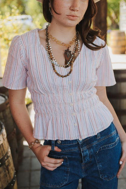 Gracey Striped Blouse