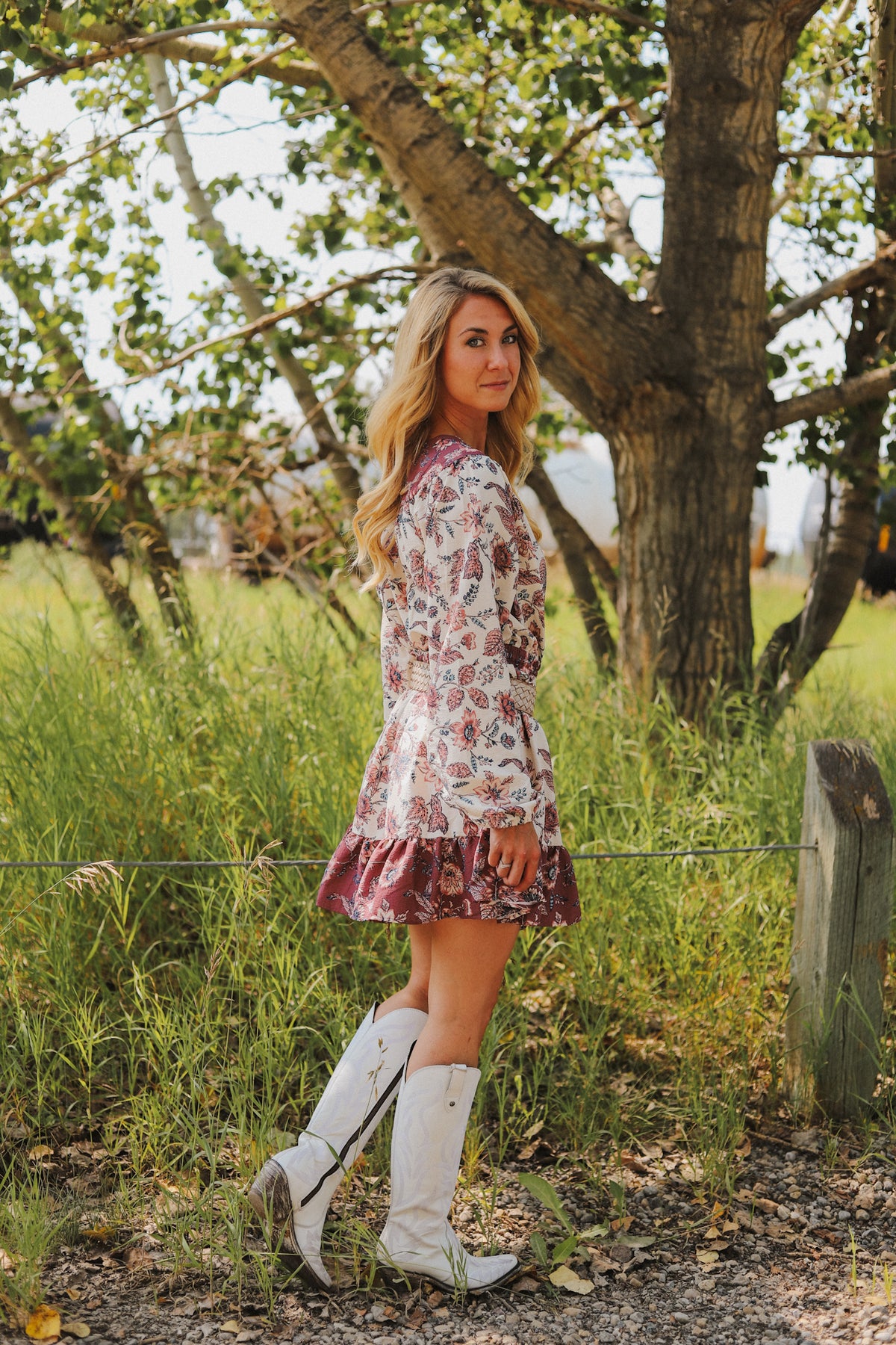 Maybell Long Sleeve Mini Dress