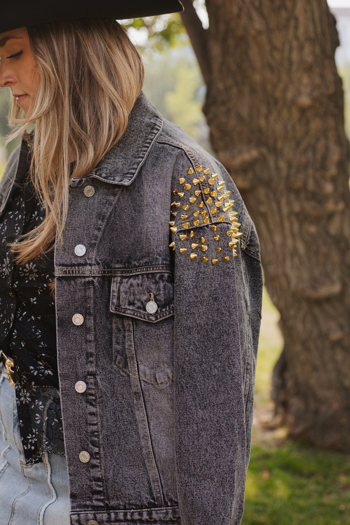 Studded Denim Jacket