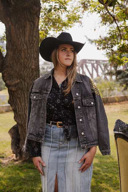 Studded Denim Jacket