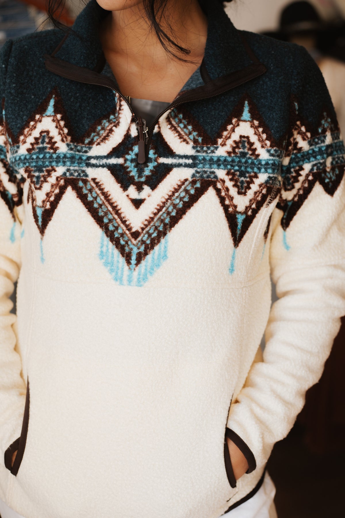 Border Berber Pullover