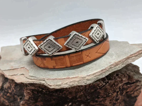 Southwest Diamond Wrap Bracelet