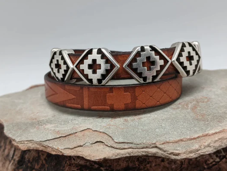 Southwest Rhombus Wrap Bracelet