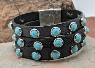 Triple Leather Bracelet