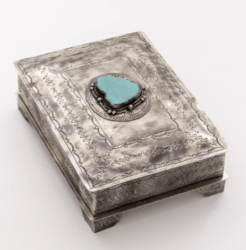 Stamped Turquoise Box