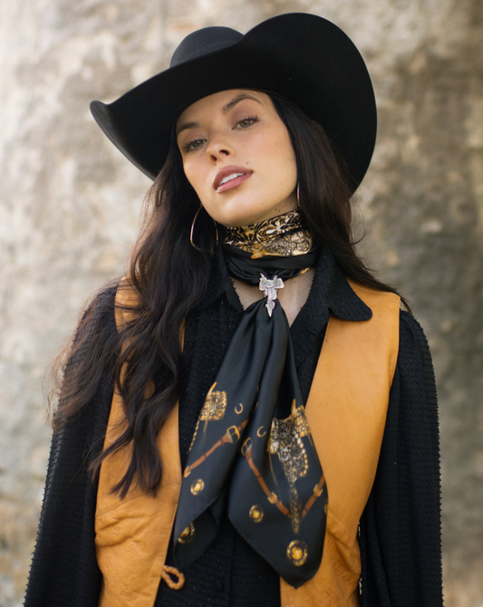 Saddle Up Scarf - Black