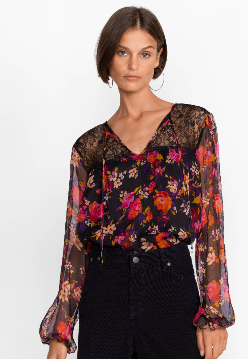 Flora Silk Blouse