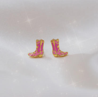 Wildflower Cowboy Boot Earrings