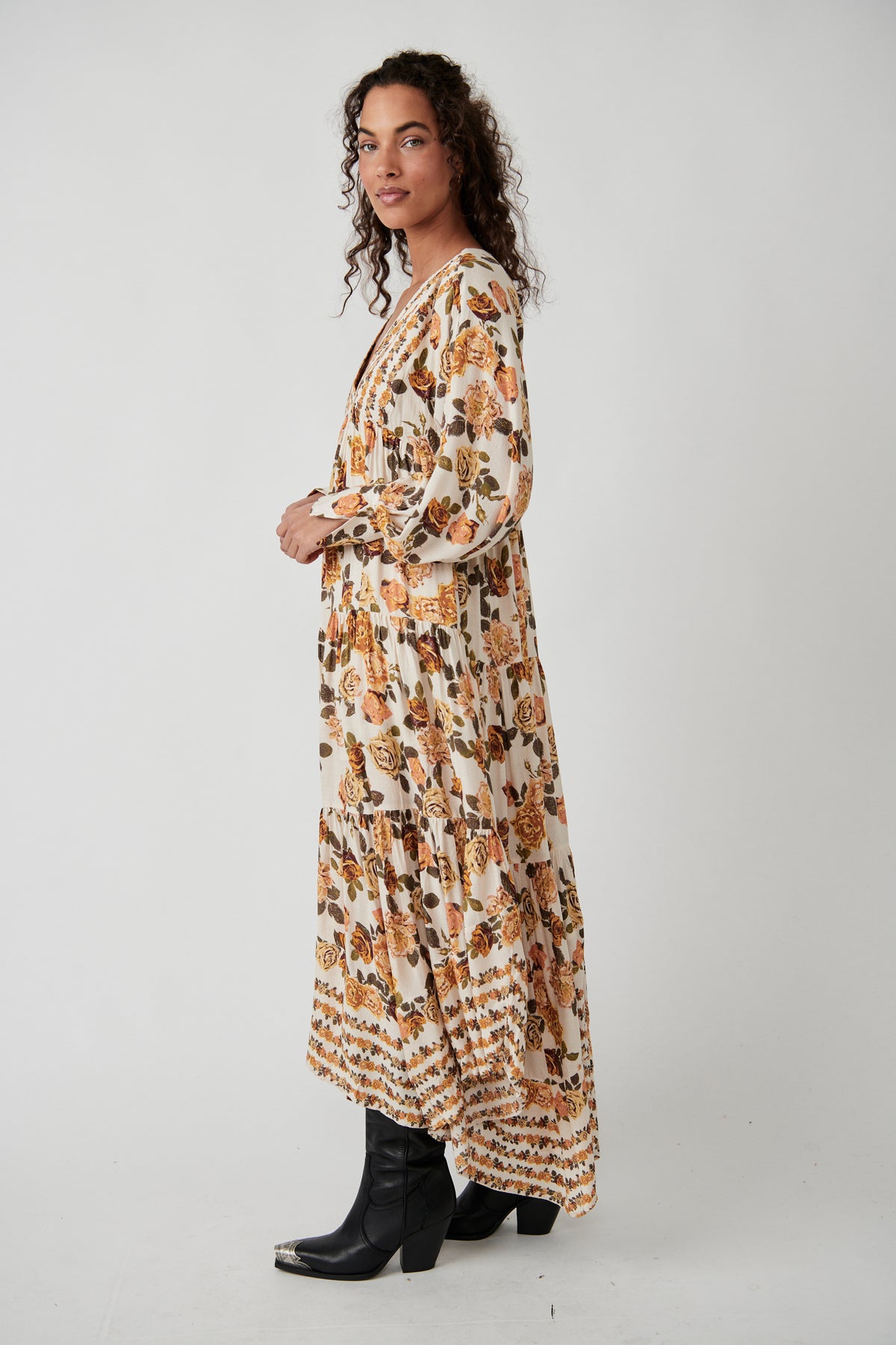 Rows of Roses Maxi Dress