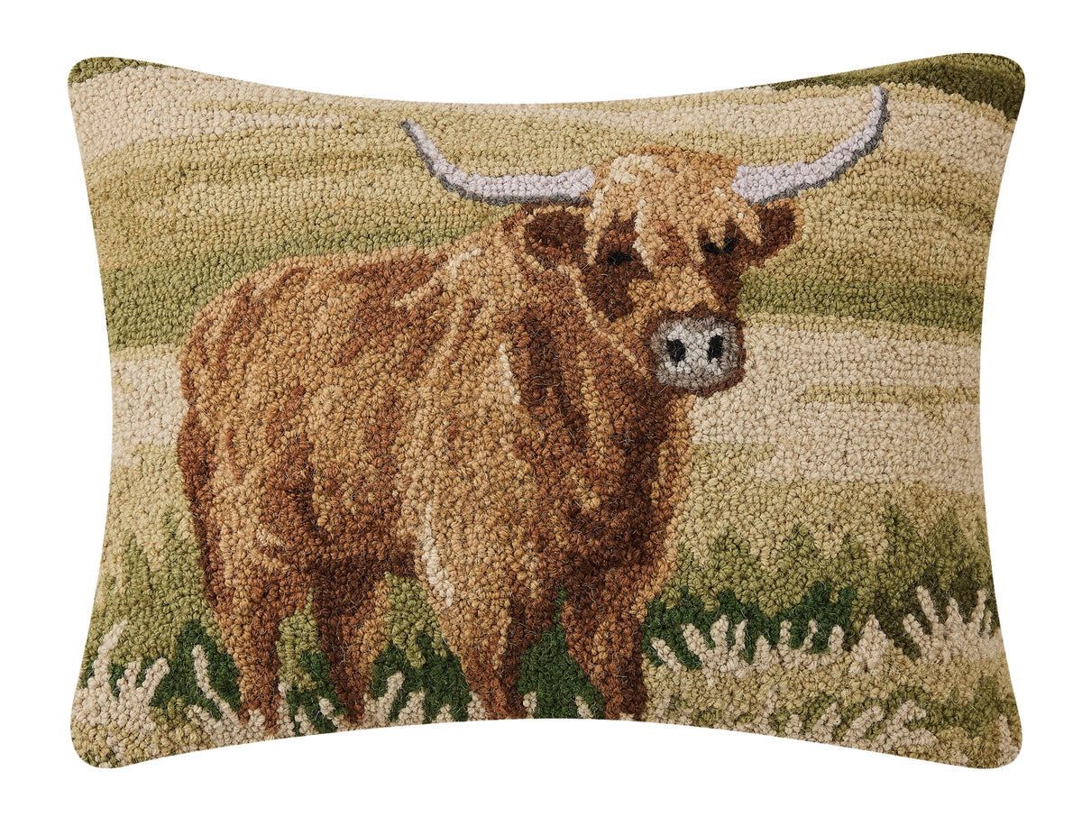 Highland Cow Hook Pillow