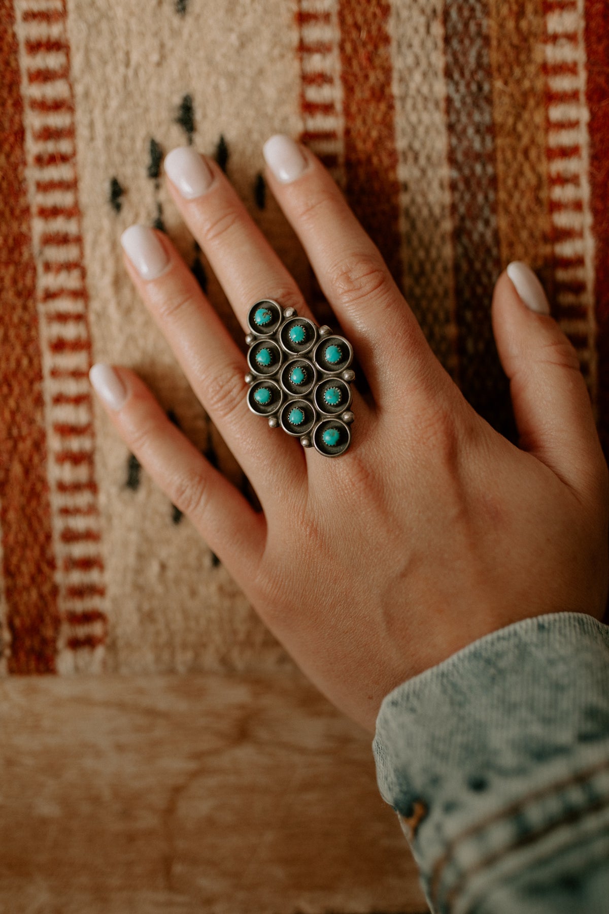 Vintage Turquoise Ring - Size 7