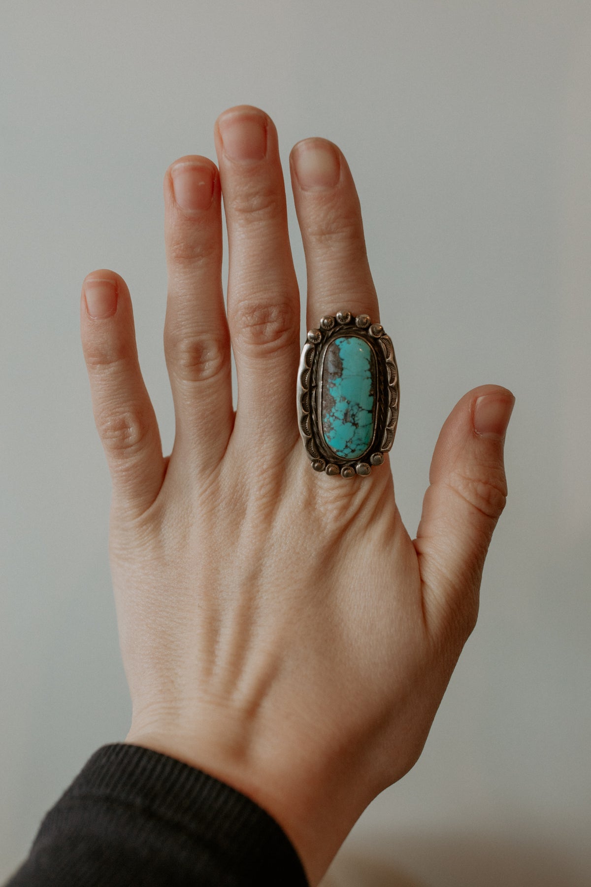 Vintage Turquoise Ring - Size 8