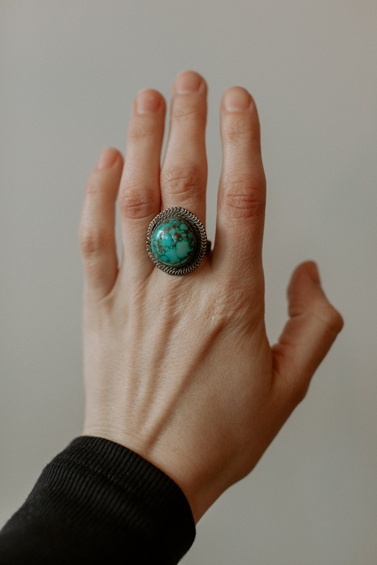 Vintage Turquoise Ring - Size 6.75