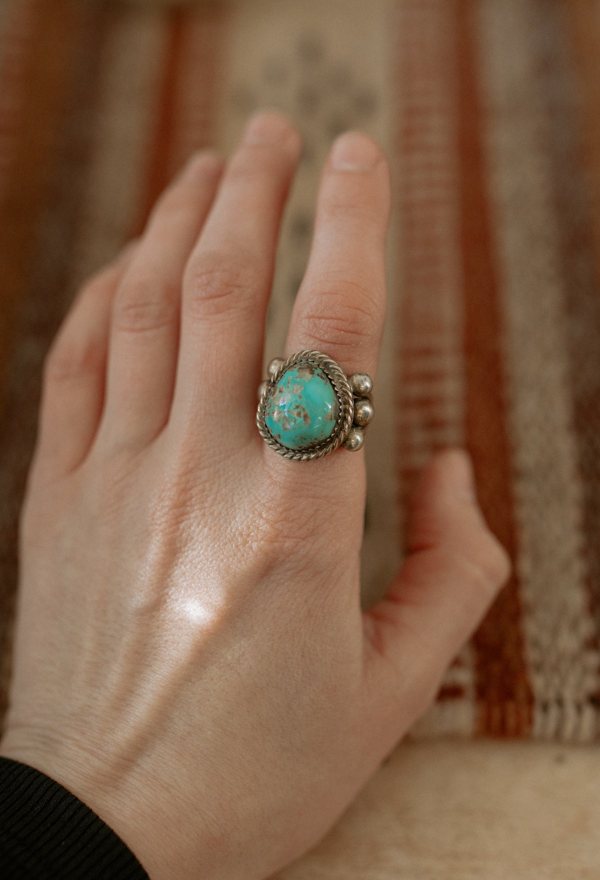 Vintage Turquoise Ring - Size 5.5