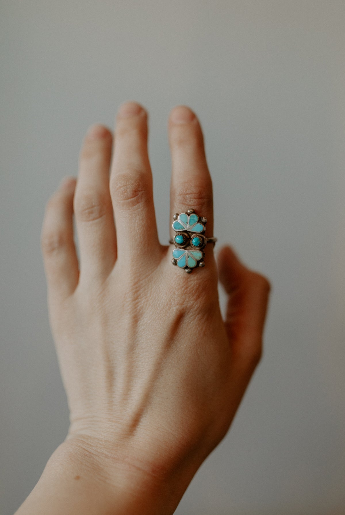 Vintage Turquoise Ring - Size 8.25