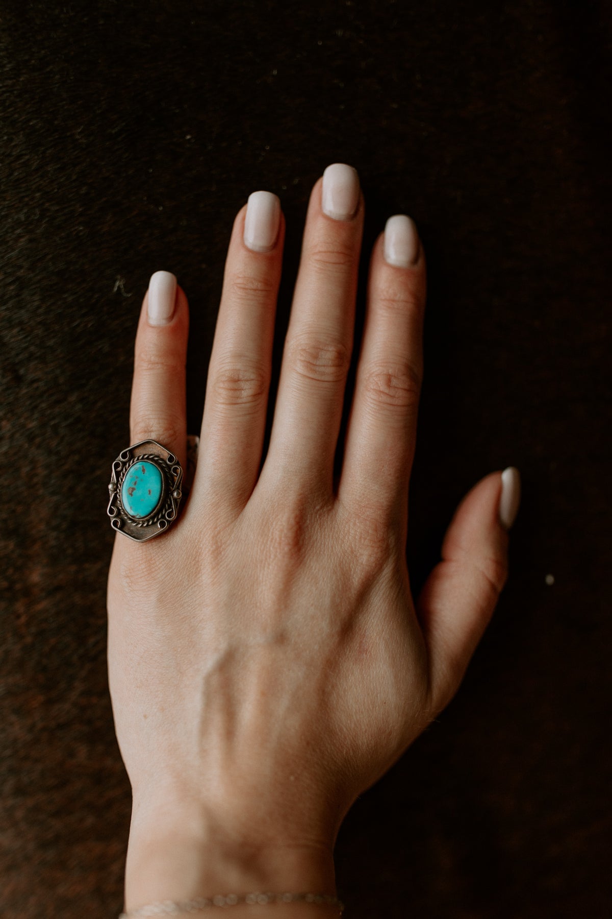 Vintage Turquoise Ring - Size 5