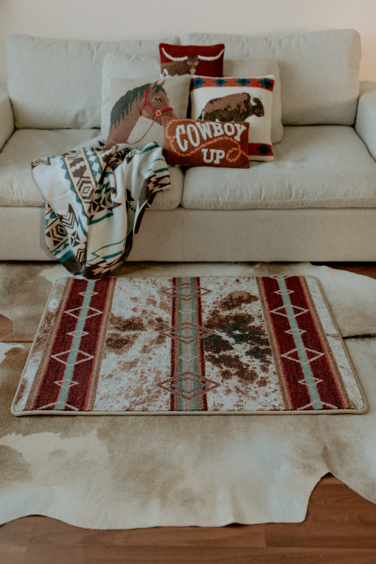 Fire Hide - True Western Rug – Cody and Sioux