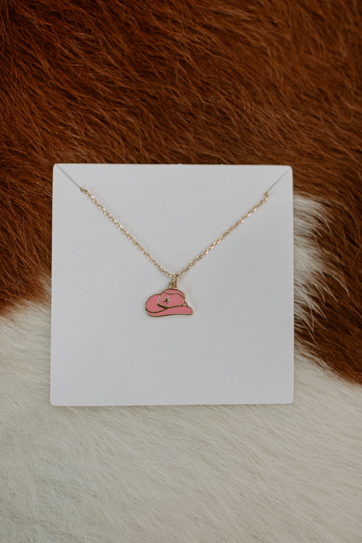 Cowboy Hat Pendant Necklace