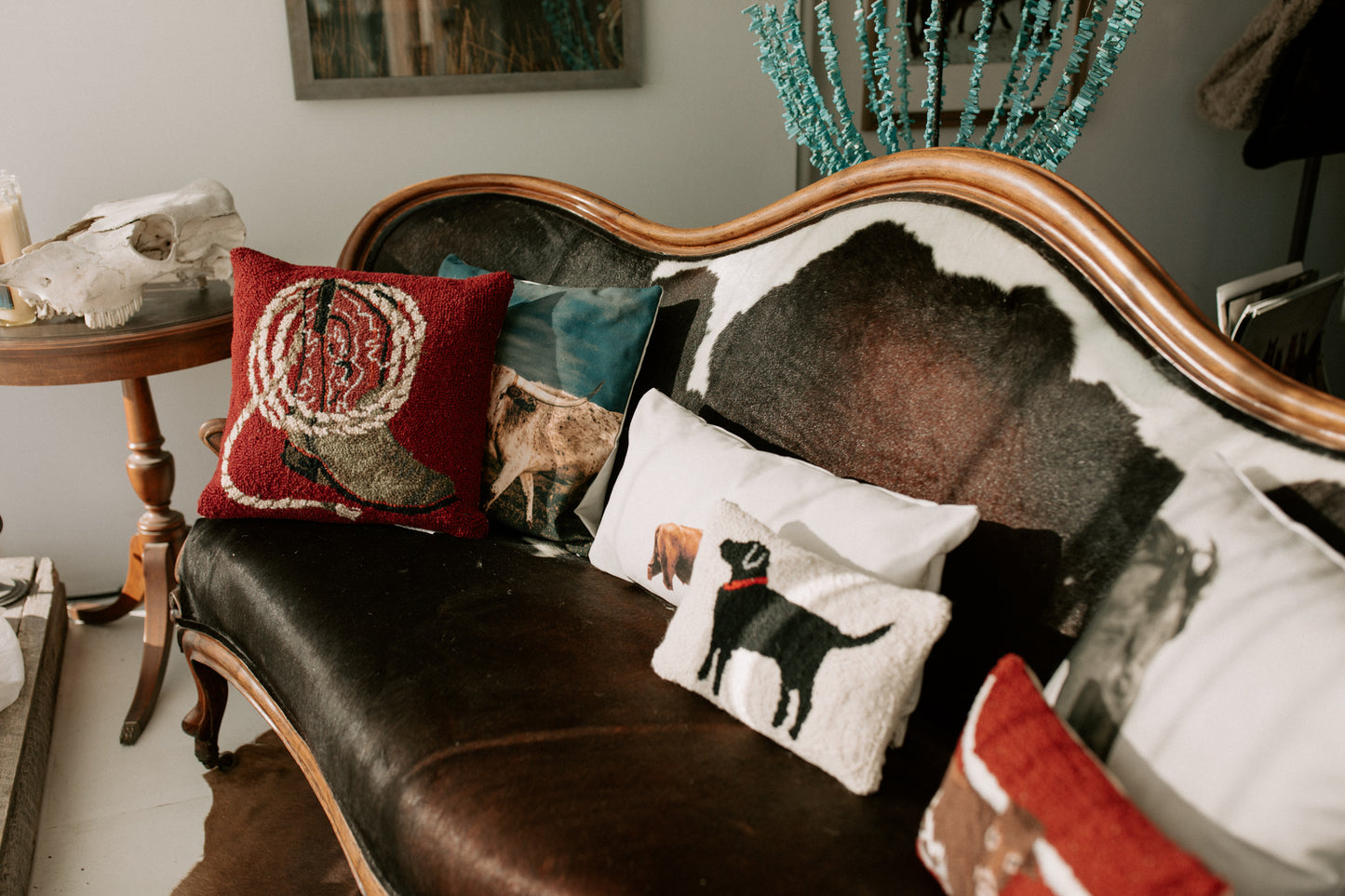 Vintage Cowhide Sofa