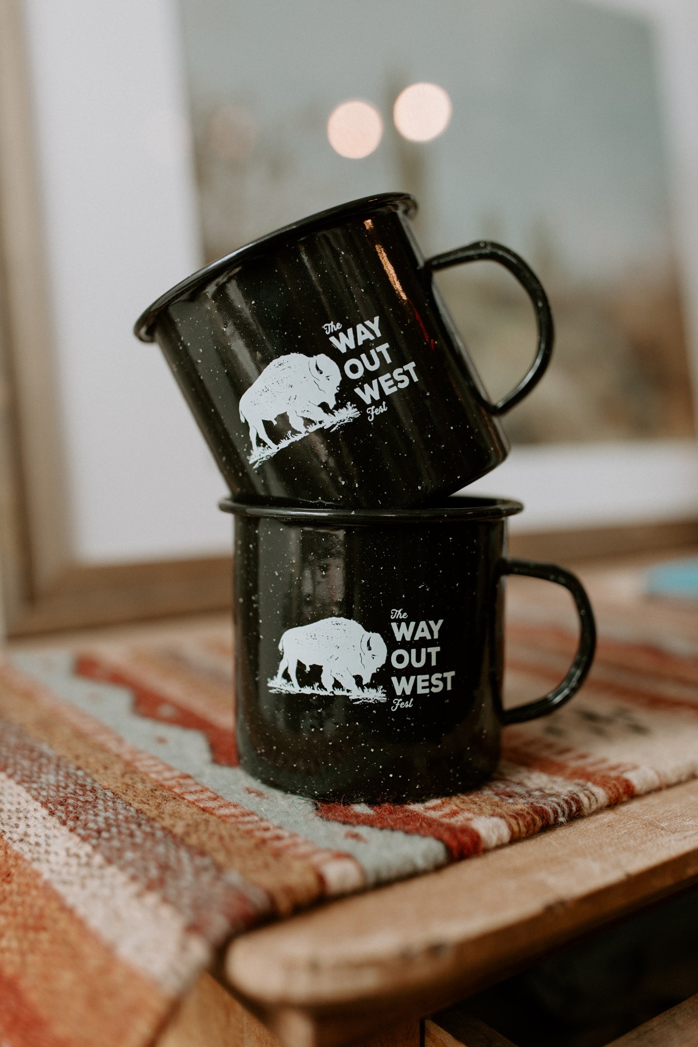 Way Out West Enamel Mug