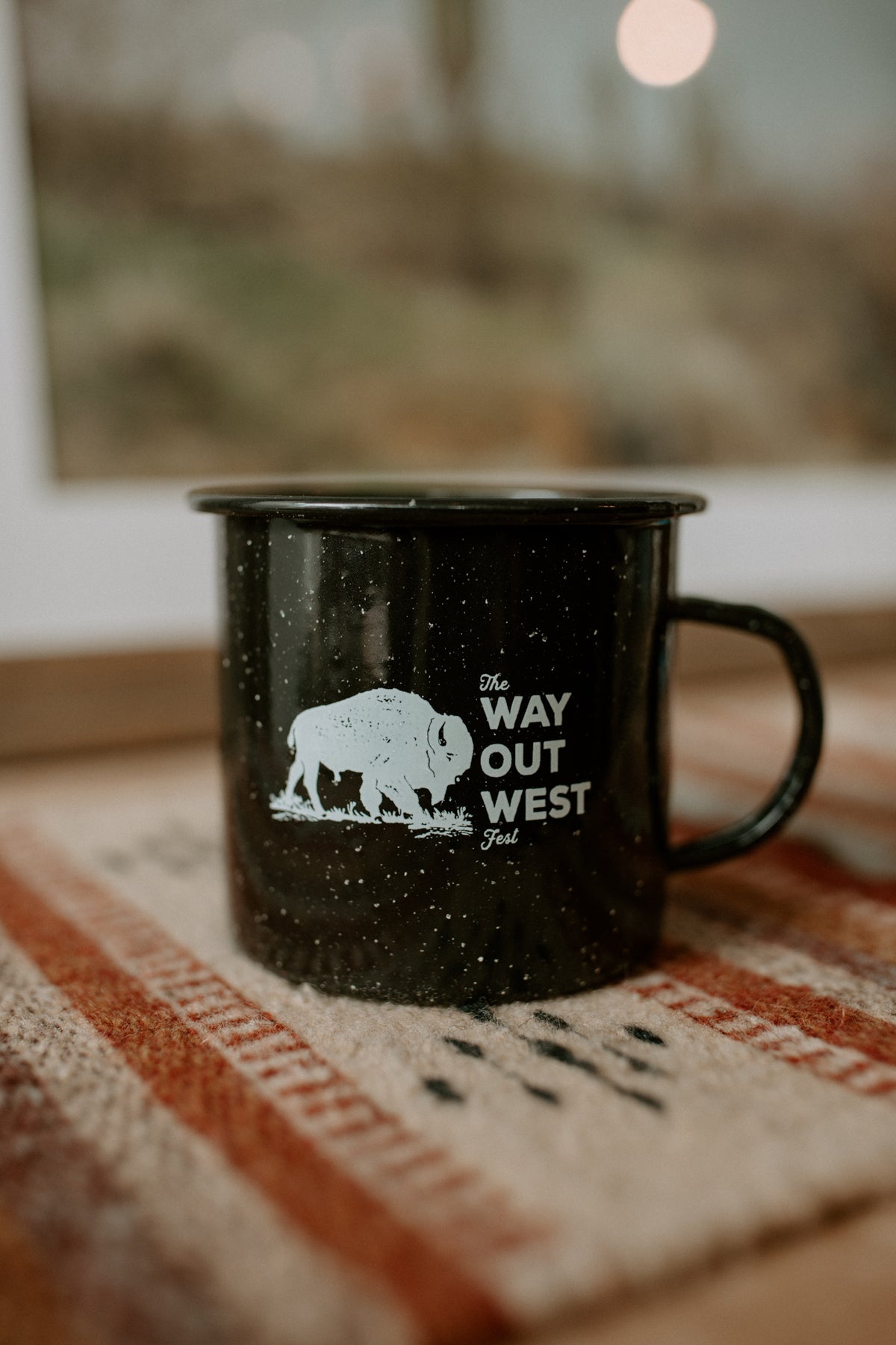 Way Out West Enamel Mug