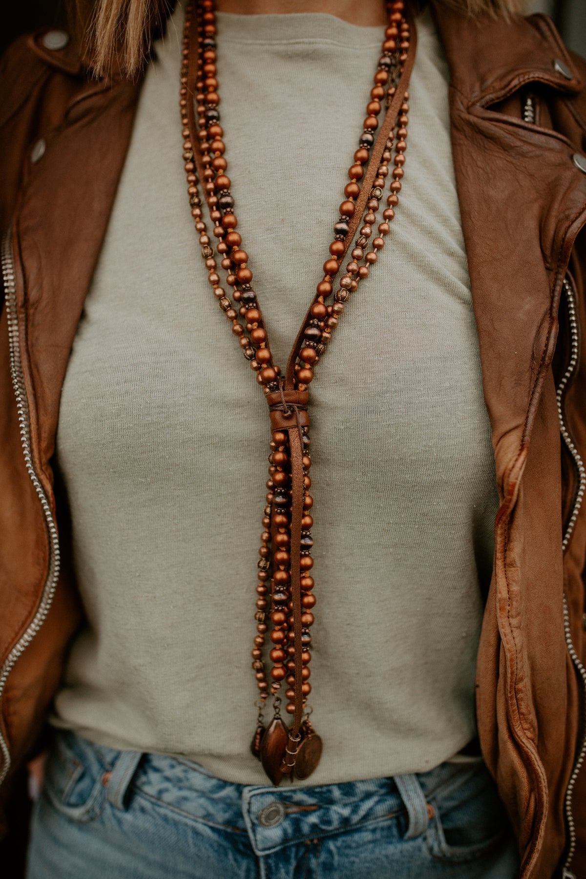Copper Clutch Necklace