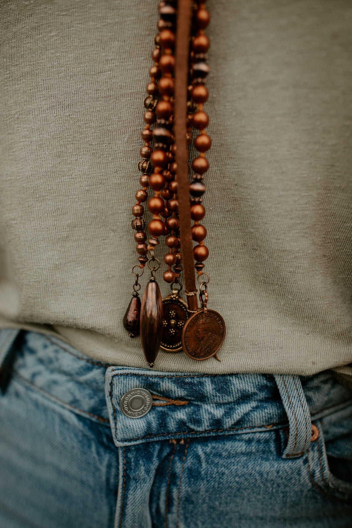 Copper Clutch Necklace
