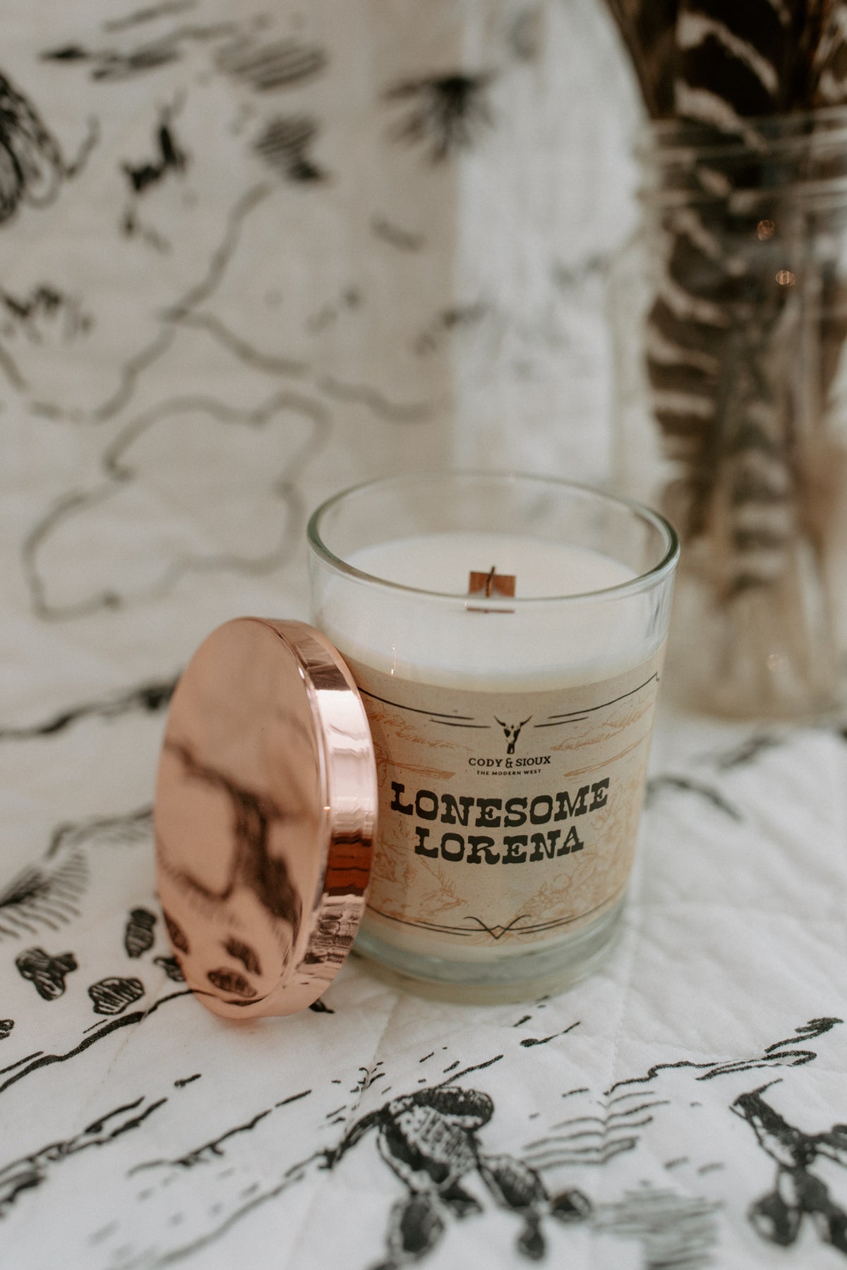 Way Out West Candle - Lonesome Lorena