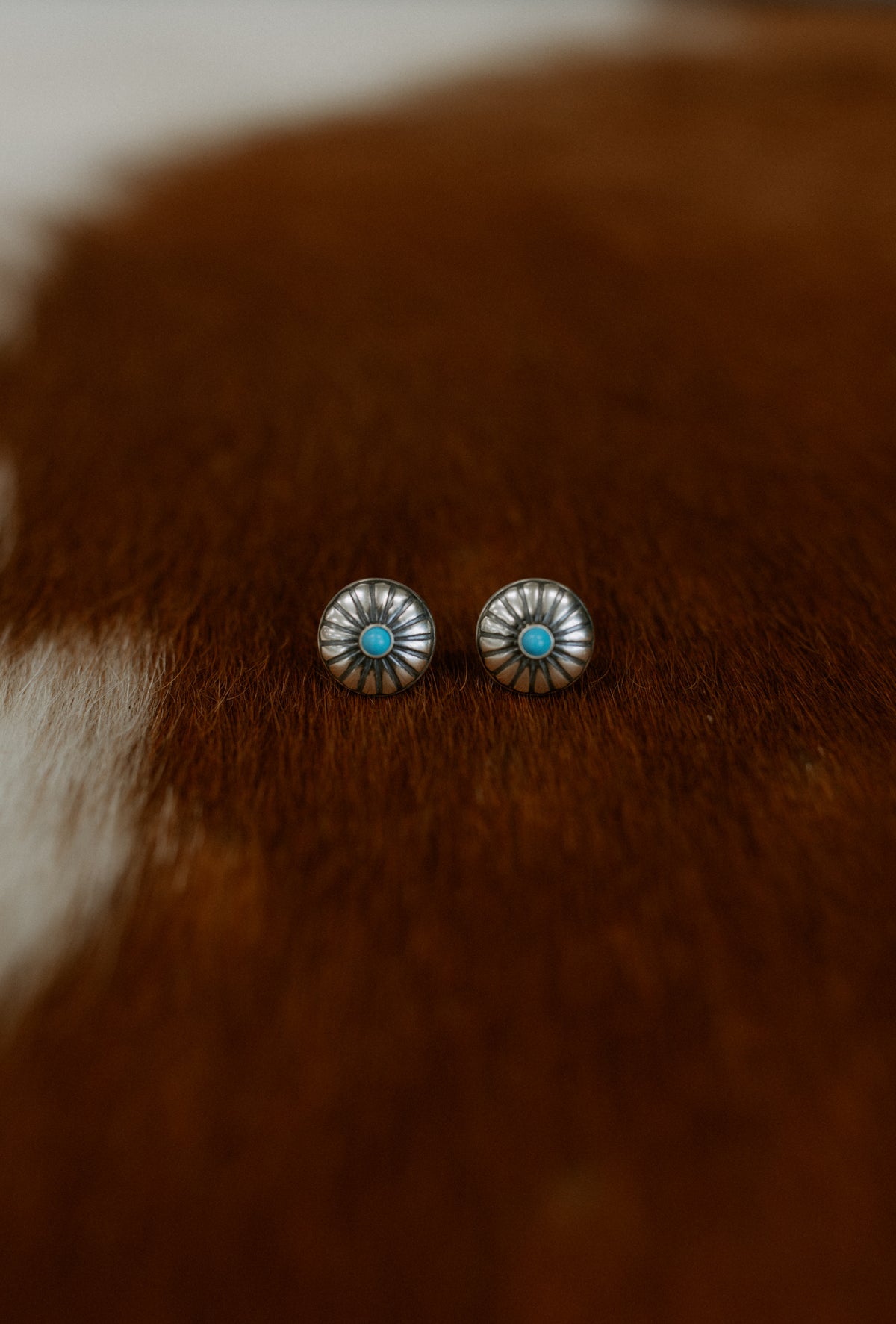 Turquoise Concho Studs